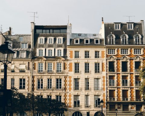 ground shot of beige concrete building